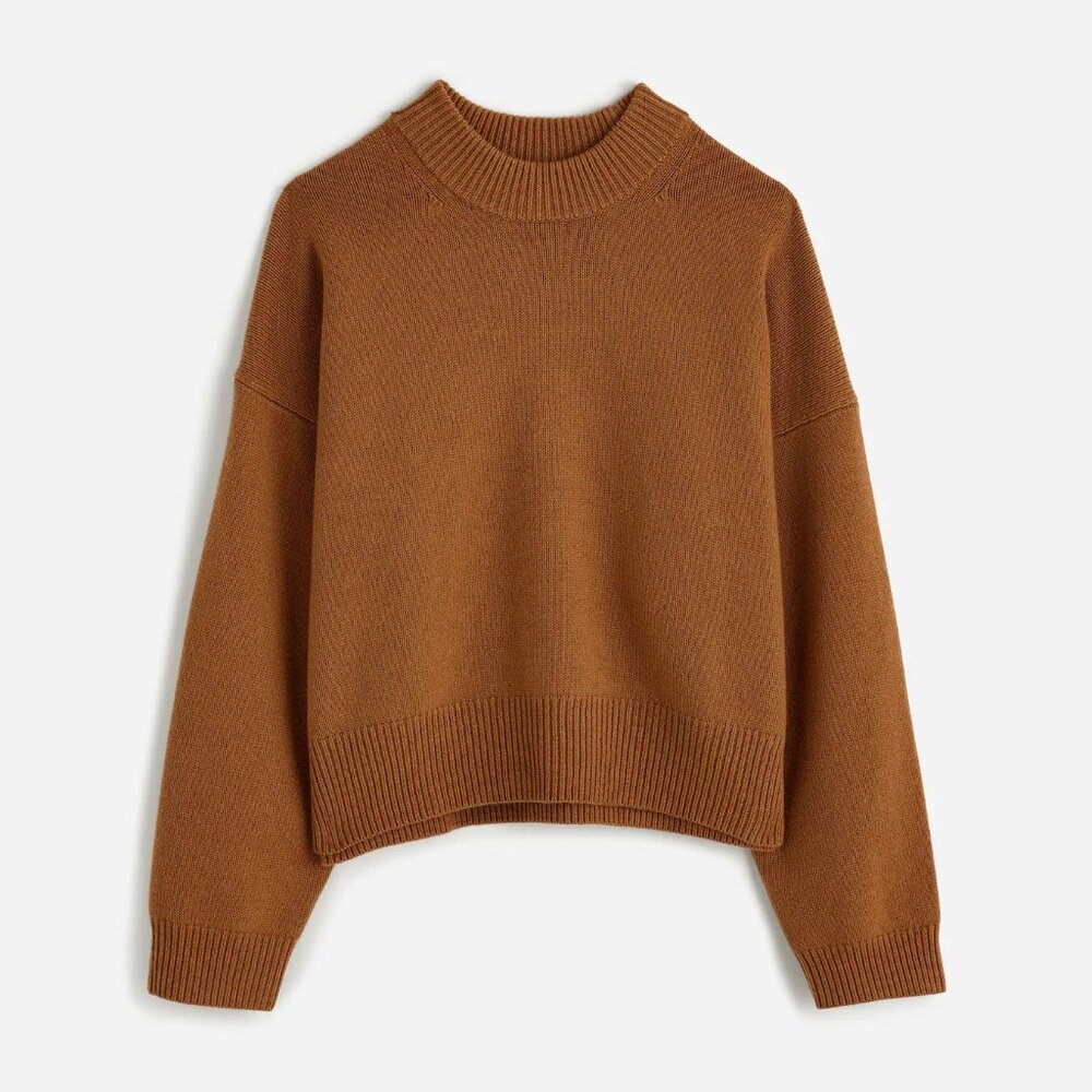 NWT MADEWELL SoftWool Boxy Crewneck Sweater
